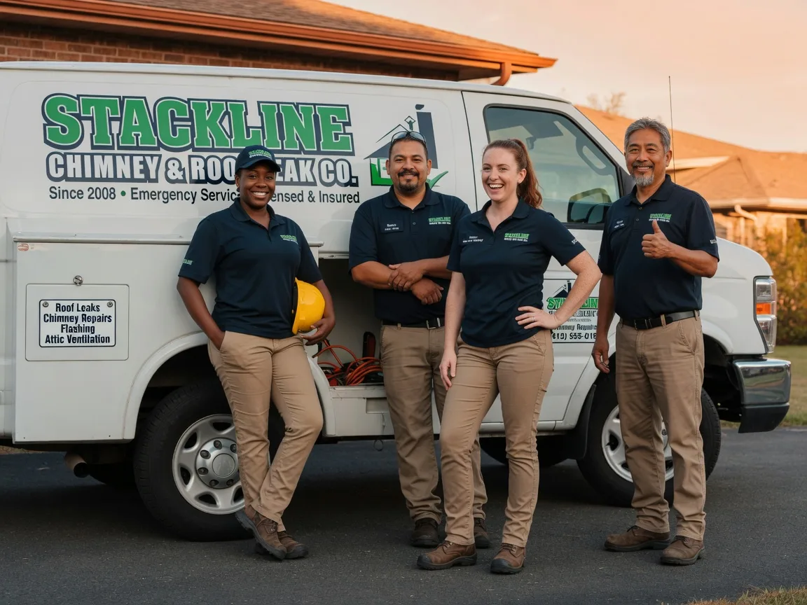 Chimney flashing repair company in La Ward, TX